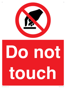 do not touch